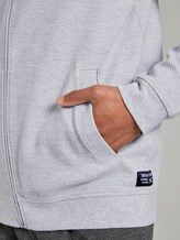 Bomber-Sweatjacke mit Steppmuster - Männer - Light Stone Grey Melange Bomber-Sweatjacke mit Steppmuster - Männer - Light Stone Grey Melange - 9 - TOM TAILOR Denim