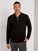 Bomber-Sweatjacke mit Steppmuster - Männer - Black Bomber-Sweatjacke mit Steppmuster - Männer - Black - 1 - TOM TAILOR Denim