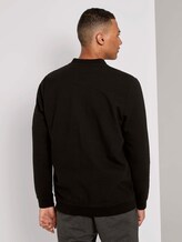 Bomber-Sweatjacke mit Steppmuster - Männer - Black Bomber-Sweatjacke mit Steppmuster - Männer - Black - 2 - TOM TAILOR Denim