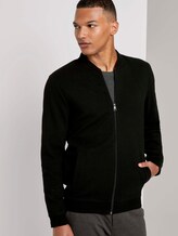 Bomber-Sweatjacke mit Steppmuster - Männer - Black Bomber-Sweatjacke mit Steppmuster - Männer - Black - 5 - TOM TAILOR Denim