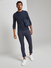 Pullover mit Streifenstruktur - Männer - Dark Blue Pullover mit Streifenstruktur - Männer - Dark Blue - 3 - TOM TAILOR