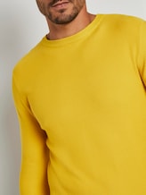 Pullover mit Streifenstruktur - Männer - Californian Yellow Pullover mit Streifenstruktur - Männer - Californian Yellow - 9 - TOM TAILOR
