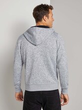 Kapuzenjacke mit Innenfutter - Männer - white grey mouline Kapuzenjacke mit Innenfutter - Männer - white grey mouline - 2 - TOM TAILOR