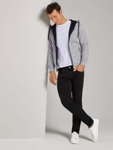 Kapuzenjacke mit Innenfutter - Männer - white grey mouline Kapuzenjacke mit Innenfutter - Männer - white grey mouline - 3 - TOM TAILOR