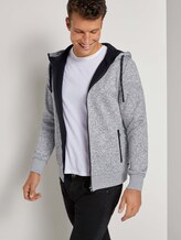 Kapuzenjacke mit Innenfutter - Männer - white grey mouline Kapuzenjacke mit Innenfutter - Männer - white grey mouline - 5 - TOM TAILOR