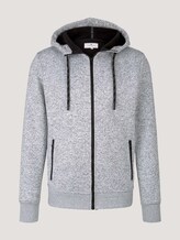 Kapuzenjacke mit Innenfutter - Männer - white grey mouline Kapuzenjacke mit Innenfutter - Männer - white grey mouline - 7 - TOM TAILOR