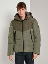 Pufferjacke mit abnehmbarer Kapuze - Männer - Tree-Moss Green Pufferjacke mit abnehmbarer Kapuze - Männer - Tree-Moss Green - 1 - TOM TAILOR Denim