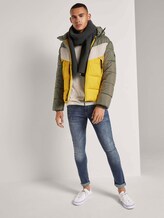 Puffer jacket with a detachable hood - Men - tri color colorblock Puffer jacket with a detachable hood - Men - tri color colorblock - 3 - TOM TAILOR Denim