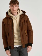 Bomberjacke mit gefütterter Kapuze - Männer - equestrian brown Bomberjacke mit gefütterter Kapuze - Männer - equestrian brown - 5 - TOM TAILOR Denim