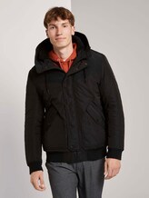 Bomberjacke mit gefütterter Kapuze - Männer - Black Bomberjacke mit gefütterter Kapuze - Männer - Black - 1 - TOM TAILOR Denim