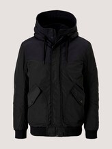Bomberjacke mit gefütterter Kapuze - Männer - Black Bomberjacke mit gefütterter Kapuze - Männer - Black - 7 - TOM TAILOR Denim