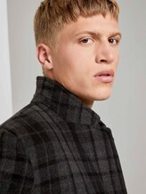 Moderner Mantel aus Wollgemisch - Männer - dark grey black check Moderner Mantel aus Wollgemisch - Männer - dark grey black check - 9 - TOM TAILOR Denim