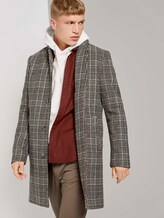 Moderner Mantel aus Wollgemisch - Männer - beige rust check Moderner Mantel aus Wollgemisch - Männer - beige rust check - 5 - TOM TAILOR Denim