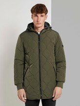lightweight quilted jacket with a hood - Men - Olive Night Green lightweight quilted jacket with a hood - Men - Olive Night Green - 1 - TOM TAILOR Denim