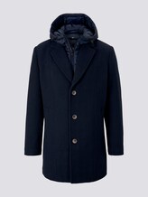 Wollmantel mit abnehmbarem Kapuzeneinsatz - Männer - grey melange twill Wollmantel mit abnehmbarem Kapuzeneinsatz - Männer - grey melange twill - 7 - TOM TAILOR Denim