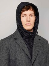 Wollmantel mit abnehmbarem Kapuzeneinsatz - Männer - grey melange twill Wollmantel mit abnehmbarem Kapuzeneinsatz - Männer - grey melange twill - 9 - TOM TAILOR Denim