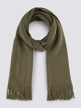 Gerippter Schal mit Fransen - Männer - Olive Night Green Gerippter Schal mit Fransen - Männer - Olive Night Green - 7 - TOM TAILOR