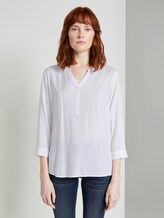 Gemusterte Bluse - Frauen - Whisper White Gemusterte Bluse - Frauen - Whisper White - 1 - TOM TAILOR