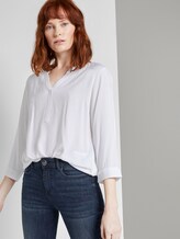 Gemusterte Bluse - Frauen - Whisper White Gemusterte Bluse - Frauen - Whisper White - 5 - TOM TAILOR
