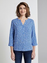 Gemusterte Bluse - Frauen - blue and white flower design Gemusterte Bluse - Frauen - blue and white flower design - 1 - TOM TAILOR