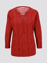 Gemusterte Bluse - Frauen - burgund orange spot design Gemusterte Bluse - Frauen - burgund orange spot design - 7 - TOM TAILOR