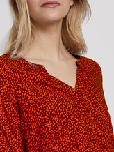 Gemusterte Bluse - Frauen - burgund orange spot design Gemusterte Bluse - Frauen - burgund orange spot design - 9 - TOM TAILOR