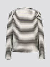 Gestreiftes Langarmshirt - Frauen - offwhite navy structure stripe Gestreiftes Langarmshirt - Frauen - offwhite navy structure stripe - 8 - TOM TAILOR