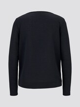 Gestreiftes Langarmshirt - Frauen - navy scar structure stripe Gestreiftes Langarmshirt - Frauen - navy scar structure stripe - 8 - TOM TAILOR
