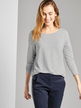 Gestreiftes Langarmshirt - Frauen - grey marl scar stripe Gestreiftes Langarmshirt - Frauen - grey marl scar stripe - 5 - TOM TAILOR