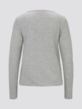 Gestreiftes Langarmshirt - Frauen - grey marl scar stripe Gestreiftes Langarmshirt - Frauen - grey marl scar stripe - 8 - TOM TAILOR