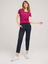 T-Shirt mit Logo Print - Frauen - Cherry Granita T-Shirt mit Logo Print - Frauen - Cherry Granita - 3 - TOM TAILOR