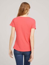 T-Shirt mit Logo Print - Frauen - strong peach tone T-Shirt mit Logo Print - Frauen - strong peach tone - 2 - TOM TAILOR