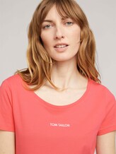 T-Shirt mit Logo Print - Frauen - strong peach tone T-Shirt mit Logo Print - Frauen - strong peach tone - 9 - TOM TAILOR