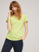 T-Shirt mit Logo Print - Frauen - celery ice T-Shirt mit Logo Print - Frauen - celery ice - 5 - TOM TAILOR