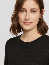 Pullover mit Strickmuster - Frauen - Deep Black Pullover mit Strickmuster - Frauen - Deep Black - 10 - TOM TAILOR Denim