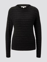 Pullover mit Strickmuster - Frauen - Deep Black Pullover mit Strickmuster - Frauen - Deep Black - 7 - TOM TAILOR Denim