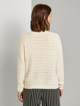 Pullover mit Strickmuster - Frauen - soft creme beige Pullover mit Strickmuster - Frauen - soft creme beige - 2 - TOM TAILOR Denim
