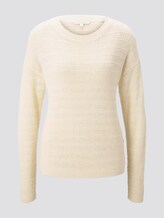 Pullover mit Strickmuster - Frauen - soft creme beige Pullover mit Strickmuster - Frauen - soft creme beige - 7 - TOM TAILOR Denim