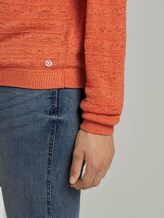 Pullover mit Strickmuster - Frauen - burnt coral Pullover mit Strickmuster - Frauen - burnt coral - 10 - TOM TAILOR Denim