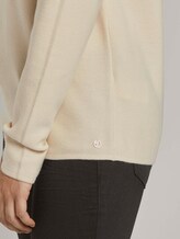 Strukturierter Pullover mit Raglan-Ärmeln - Frauen - soft creme beige Strukturierter Pullover mit Raglan-Ärmeln - Frauen - soft creme beige - 10 - TOM TAILOR Denim
