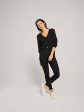Cardigan mit Ripp-Struktur - Frauen - deep black Cardigan mit Ripp-Struktur - Frauen - deep black - 3 - TOM TAILOR Denim