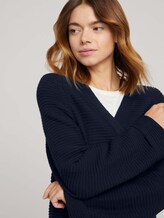 Strukturierter Cardigan-Mantel - Frauen - Sky Captain Blue Strukturierter Cardigan-Mantel - Frauen - Sky Captain Blue - 9 - TOM TAILOR Denim