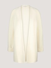Strukturierter Cardigan-Mantel - Frauen - soft creme beige Strukturierter Cardigan-Mantel - Frauen - soft creme beige - 7 - TOM TAILOR Denim