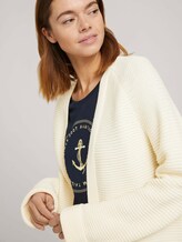 Strukturierter Cardigan-Mantel - Frauen - soft creme beige Strukturierter Cardigan-Mantel - Frauen - soft creme beige - 9 - TOM TAILOR Denim