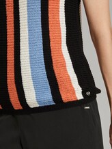 Ärmelloser Strickpullover mit Streifenmuster - Frauen - multcolor vertical stripe Ärmelloser Strickpullover mit Streifenmuster - Frauen - multcolor vertical stripe - 10 - TOM TAILOR Denim