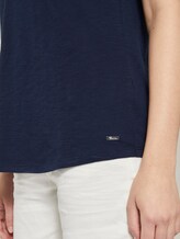 T-Shirt mit kleinem Print - Frauen - Real Navy Blue T-Shirt mit kleinem Print - Frauen - Real Navy Blue - 10 - TOM TAILOR Denim