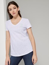 T-Shirt mit kleinem Print - Frauen - White T-Shirt mit kleinem Print - Frauen - White - 5 - TOM TAILOR Denim