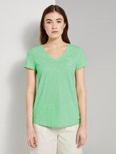 T-shirt met een kleine print - Vrouwen - soft neo green T-shirt met een kleine print - Vrouwen - soft neo green - 1 - TOM TAILOR Denim