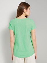 T-shirt met een kleine print - Vrouwen - soft neo green T-shirt met een kleine print - Vrouwen - soft neo green - 2 - TOM TAILOR Denim