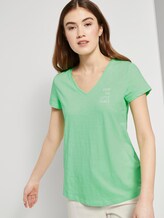 T-shirt met een kleine print - Vrouwen - soft neo green T-shirt met een kleine print - Vrouwen - soft neo green - 5 - TOM TAILOR Denim